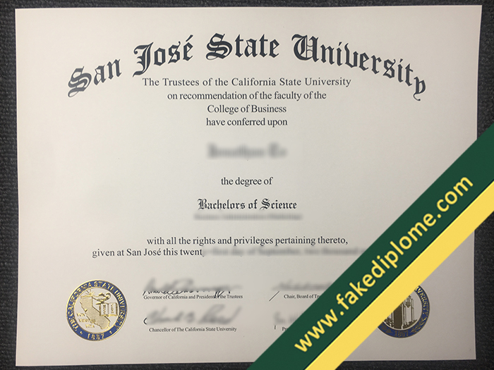 fake San Jose State University diploma, San Jose State University fake degree, fake San Jose State University certificate