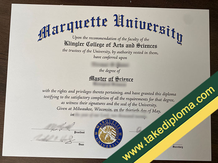 fake Marquette University diploma, fake Marquette University degree