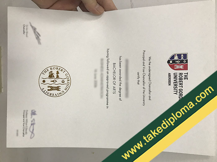 Robert Gordon University fake diploma, Robert Gordon University fake degree, fake Robert Gordon University certificate