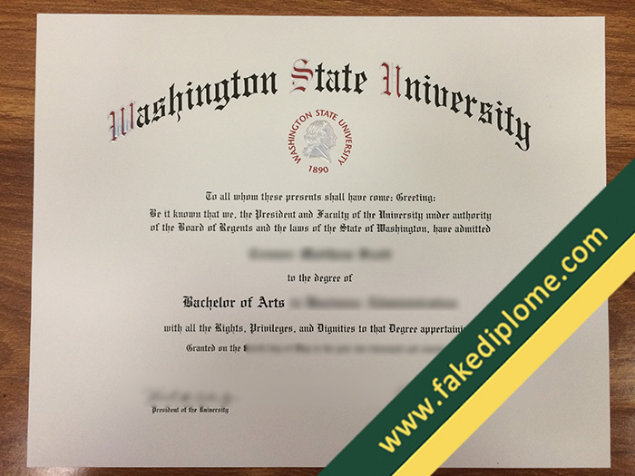 fake Washington State University diploma, Washington State University fake degree, fake Washington State University certificate