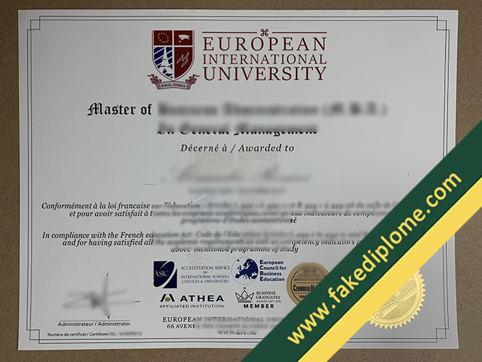 fake European International University diploma, fake European International University degree, fake European International University certificate