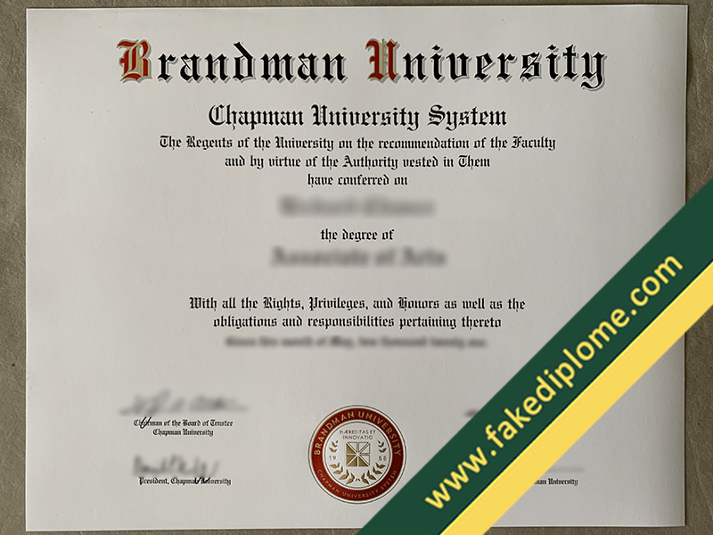 C800F2 1 Where Can I to Buy Brandman University Fake Diploma?