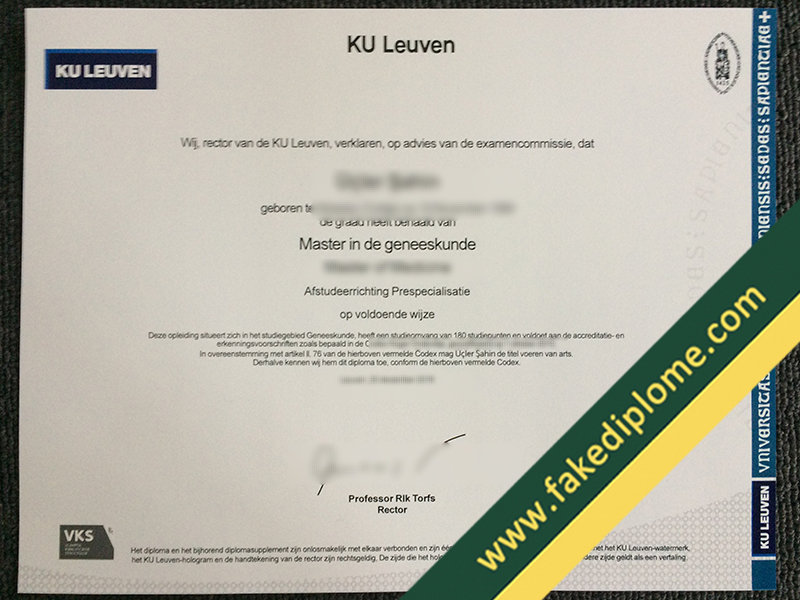 fake KU Leuven diploma, KU Leuven fake degree, fake KU Leuven certificate