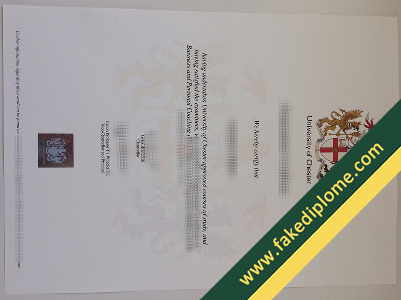 fake University of Chester diploma, University of Chester fake degree, fake University of Chester certificate