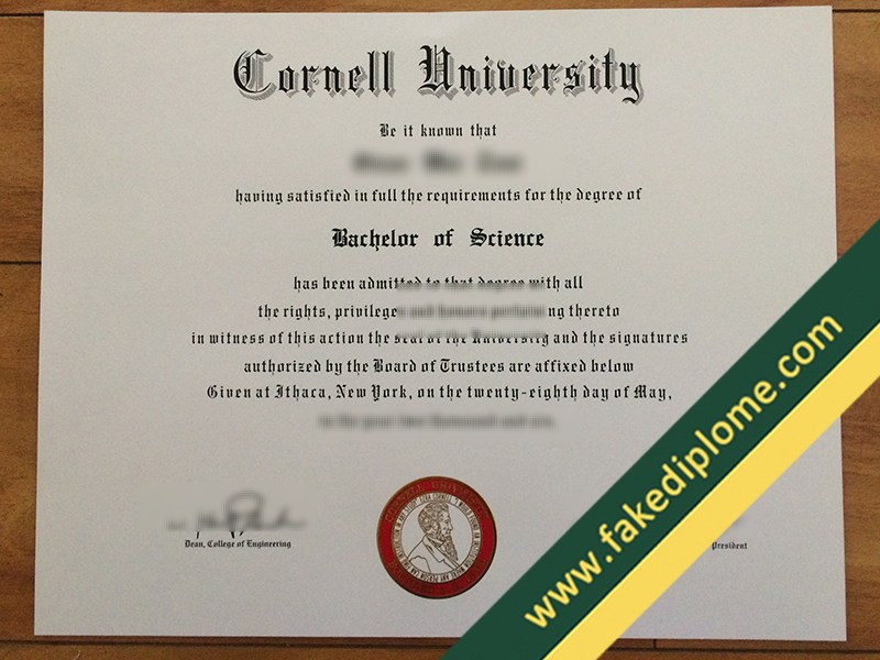 FAKE Cornell University diploma, Cornell University fake degree, fake Cornell University certificate
