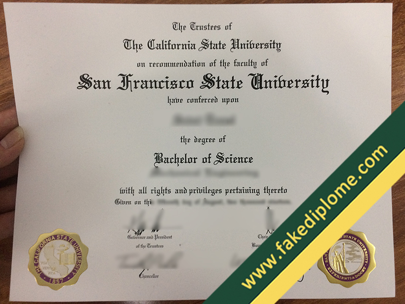 fake San Francisco State University diploma, San Francisco State University fake degree, fake San Francisco State University certificate