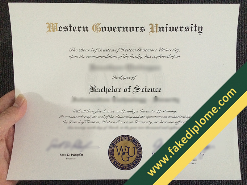 fake Western Governors University diploma, Western Governors University fake degree, fake Western Governors University certificate