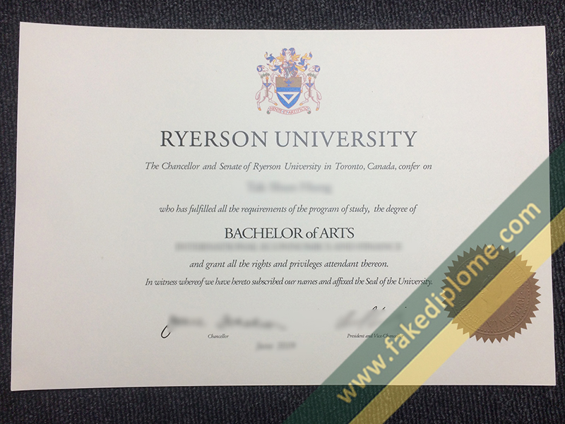 fake Ryerson University diploma, Ryerson University fake degree, fake Ryerson University certificate