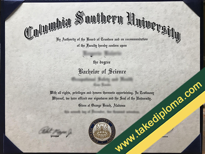 fake Columbia Southern University diploma, Columbia Southern University fake degree, fake Columbia Southern University certificate