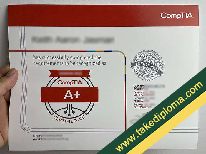 fake CompTIA diploma, fake CompTIA certificate