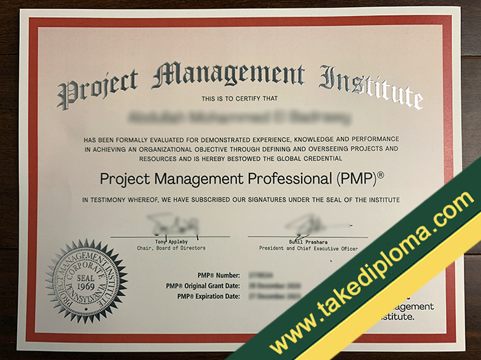 fake PMP diploma, fake PMP certificate, fake degree