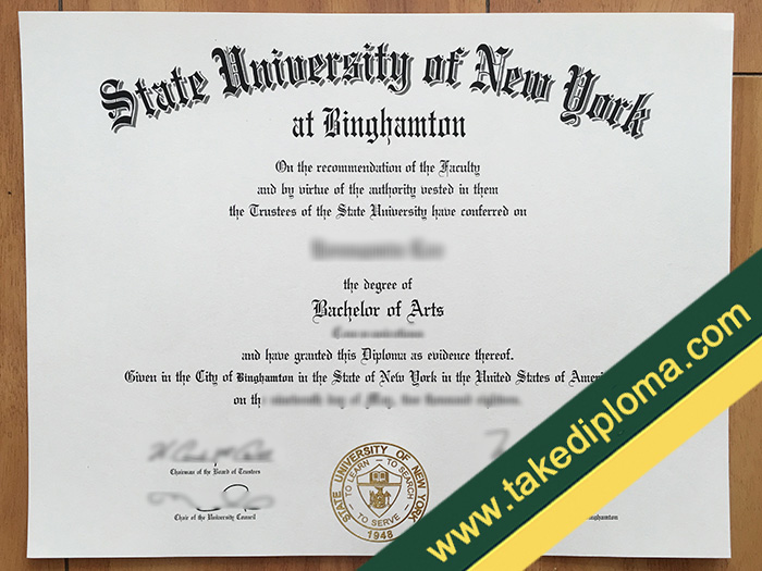 SUNY Binghamton fake diploma, SUNY Binghamton fake degree, fake SUNY Binghamton certificate