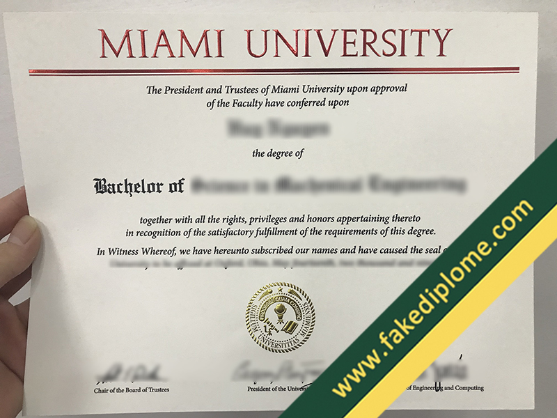 fake Miami University diploma, Miami University fake degree, Miami University fake certificate
