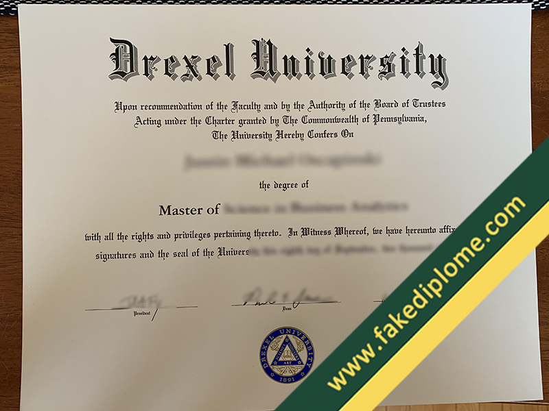 C800F2 114 The Drexel University Fake Diploma Certificate In Top Quality