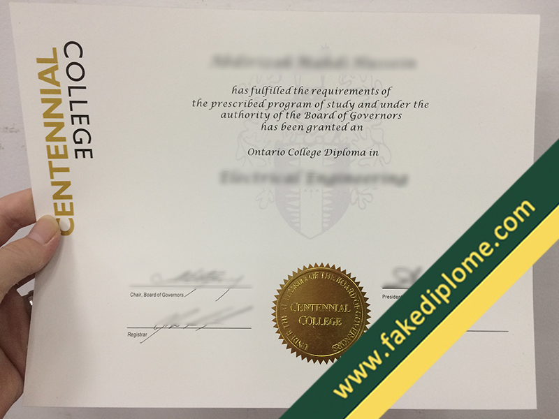fake Centennial College diploma, Centennial College fake certificate, buy fake degree