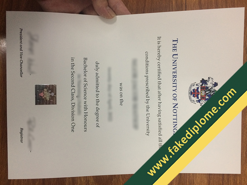 fake Nottingham University diploma, Nottingham University fake degree, Nottingham University fake certificate