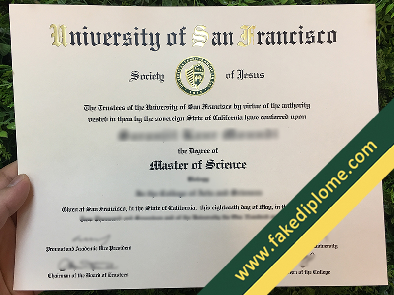 fake University of San Francisco diploma, University of San Francisco fake degree, fake University of San Francisco certificate