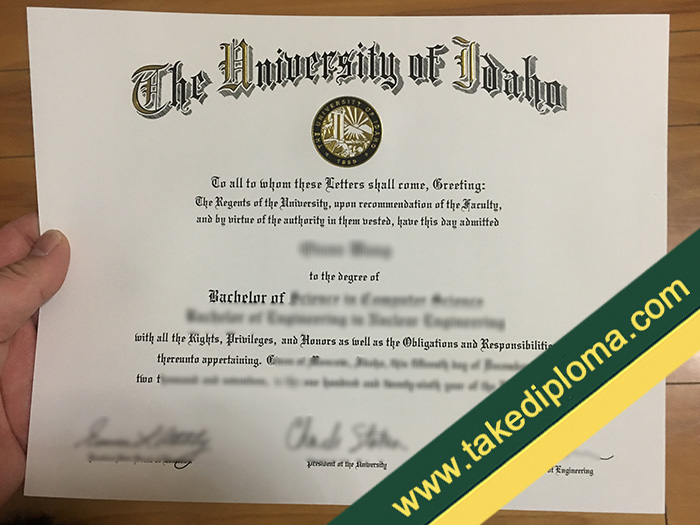 fake University of Idaho diploma, University of Idaho fake degree, University of Idaho fake certificate
