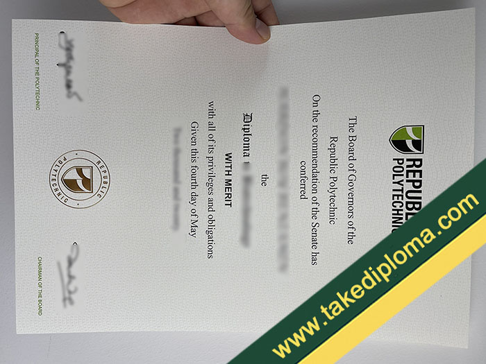 fake Republic Polytechnic diploma, Republic Polytechnic fake certificate