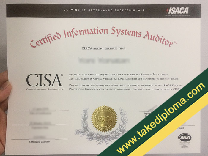 CISA fake diploma, CISA fake certificate, buy fake degree