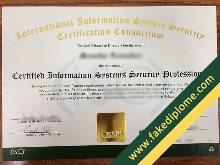 CISSP fake diploma, CISSP fake certificate, buy fake degree