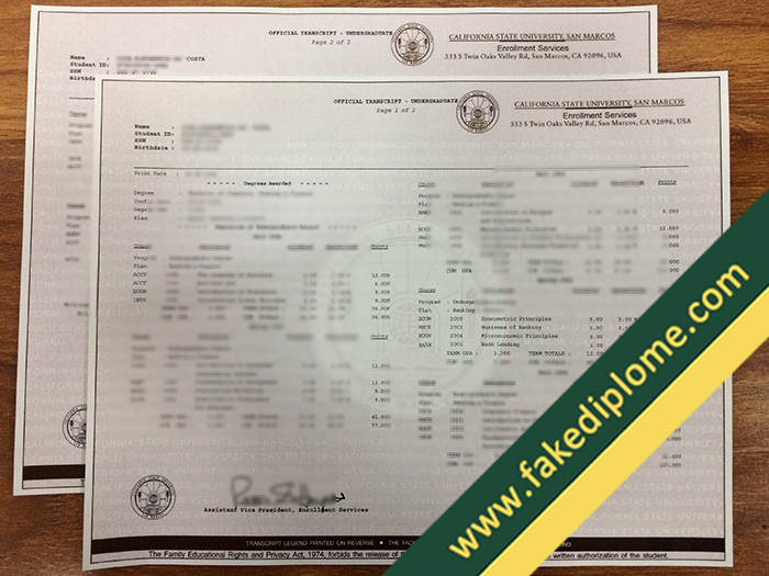 Cal State San Marcos fake diploma, Cal State San Marcos fake transcript, Cal State San Marcos fake degree