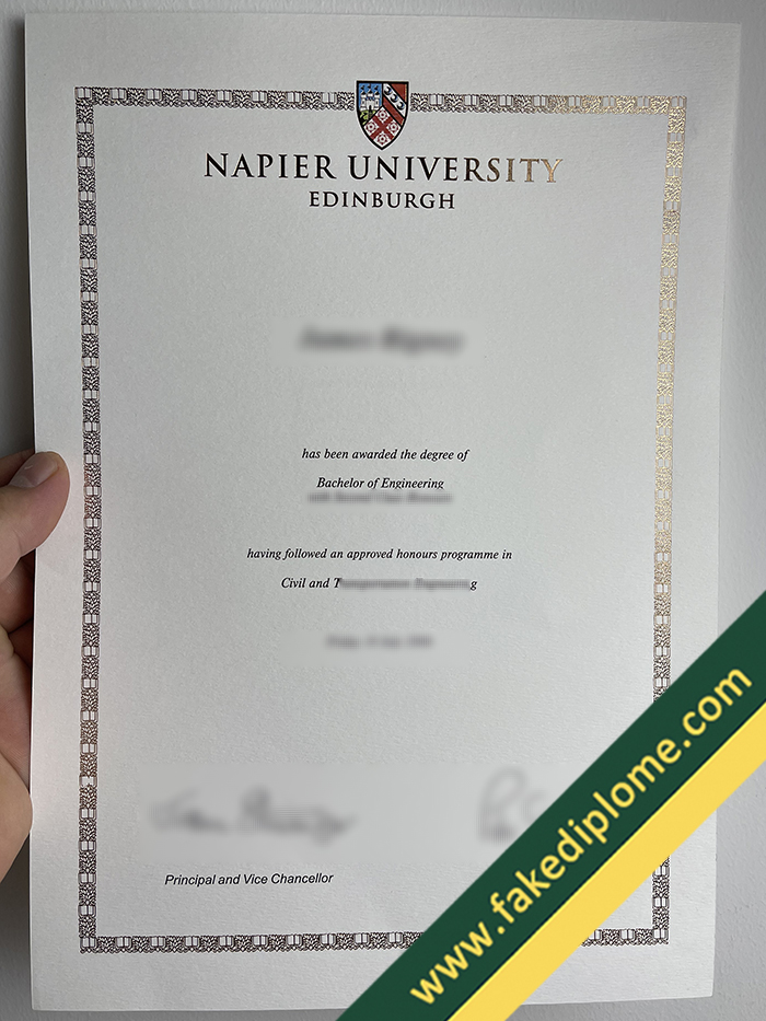 Napier University fake degree Where to Purchase Edinburgh Napier University Fake Degree?
