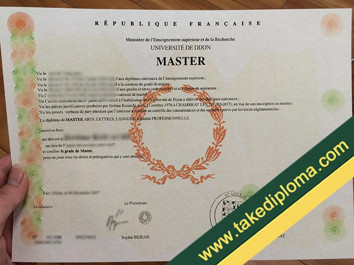 Universite de Dijon fake diploma How Much For a Universite de Dijon Fake Degree Certificate?