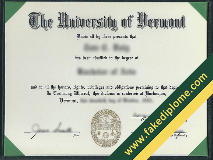 University of Vermont fake diploma, University of Vermont fake degree, University of Vermont fake certificate