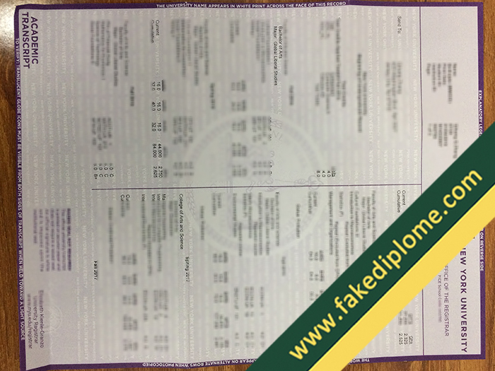 New York University fake diploma, fake New York University fake degree, fake New York University transcript