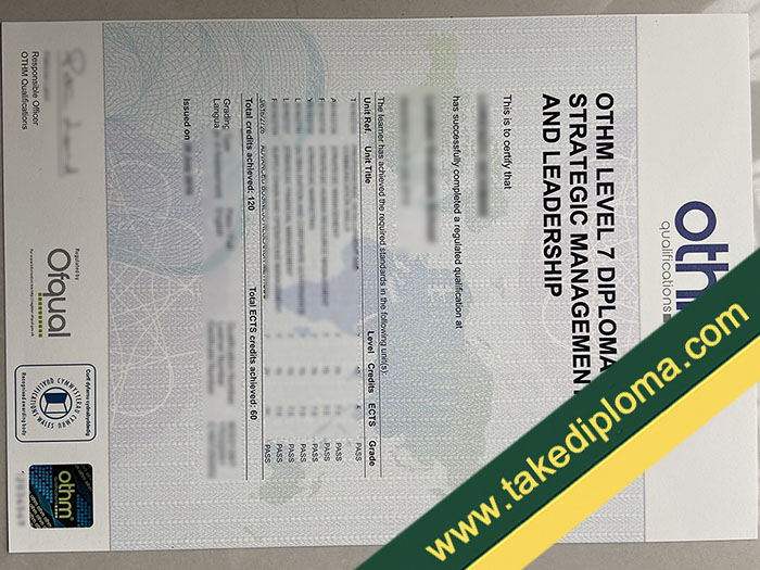 OTHM qualifications fake diploma, OTHM qualifications fake certificate, OTHM qualifications fake transcript