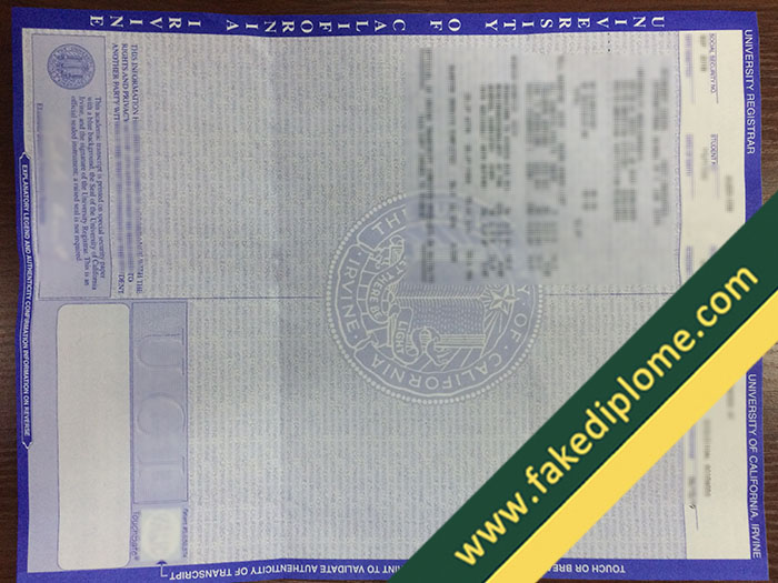 UC Irvine fake transcript, fake UC Irvine diploma, fake UC Irvine degree