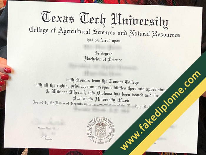 fake Texas Tech University diploma, fake Texas Tech University degree, fake Texas Tech University certificate