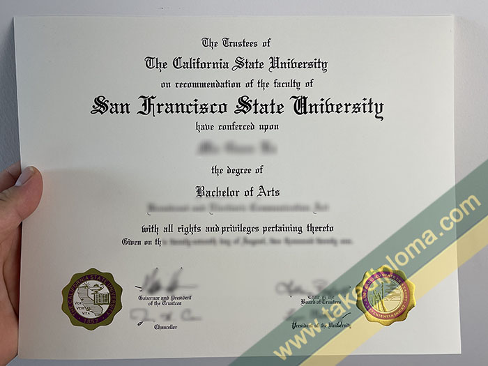 fake San Francisco State University diploma, fake San Francisco State University degree, fake San Francisco State University certificate