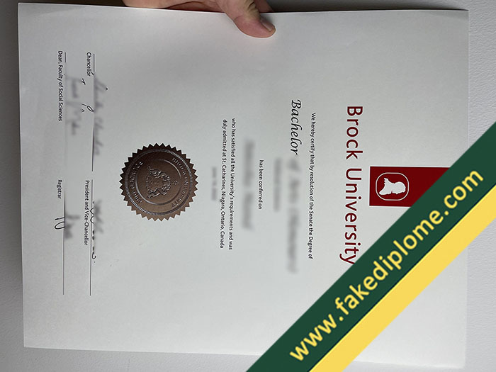 fake Brock University diploma, fake Brock University degree, Brock University fake certificate