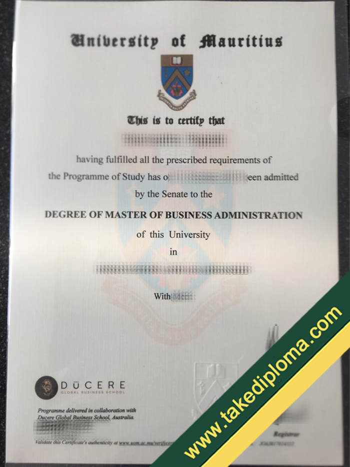 University of Mauritius diploma 1 Where to Buy University of Mauritius Fake Degree Online?