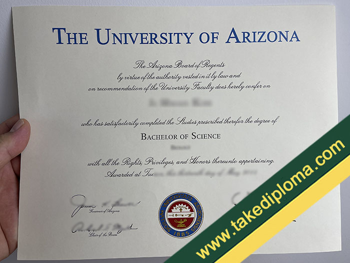 University of Arizona fake diploma, fake University of Arizona degree, fake University of Arizona certificate