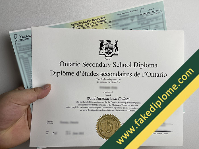 fake Ontario Secondary School Diploma, fake Ontario Secondary School Diploma certificate