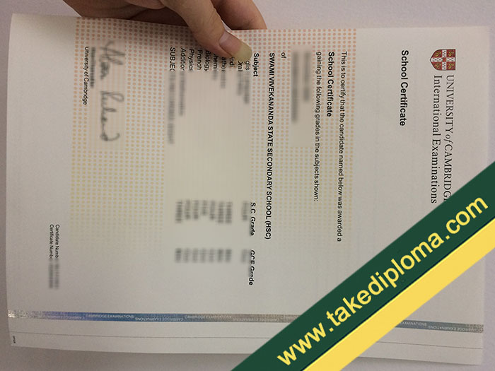 fake Cambridge Higher School certificate, Cambridge Higher School fake certifiate