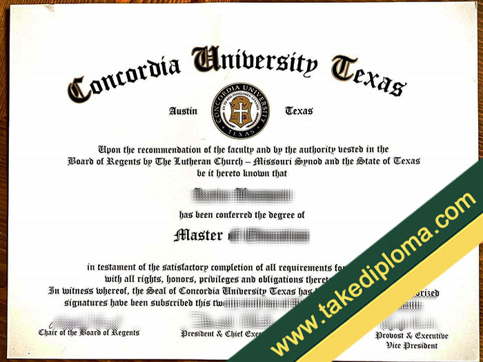 Concordia University Texas fake diploma, fake Concordia University Texas degree, fake Concordia University Texas certificate
