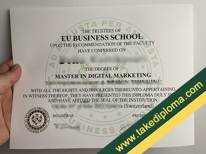 EU Business School fake diploma, fake EU Business School degree, fake EU Business School certificate