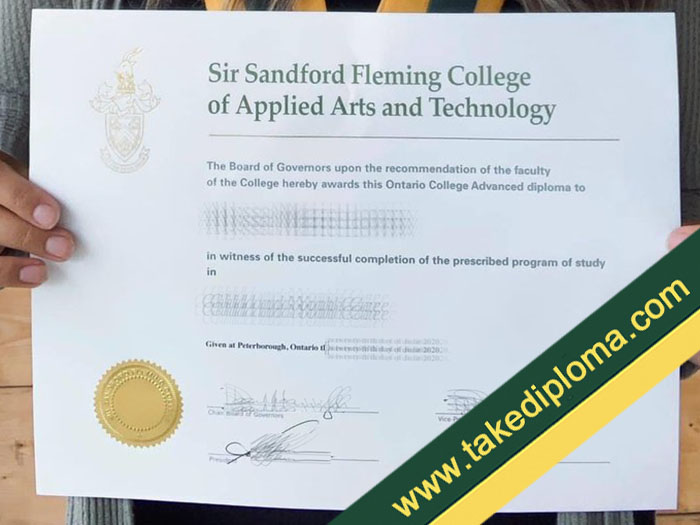 Fleming College fake diploma, Fleming College fake degree, Fleming College fake certificate