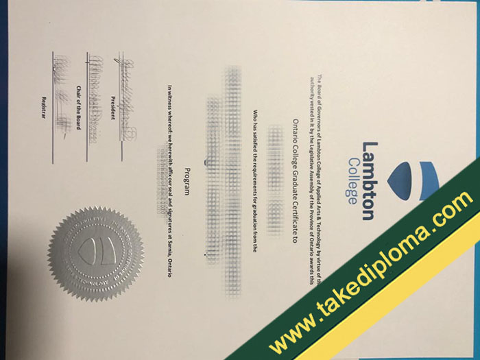 Lambton College fake diploma, Lambton College fake degree, Lambton College fake certificate