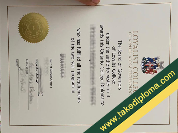Loyalist College fake diploma, Loyalist College fake degree, Loyalist College fake certificate