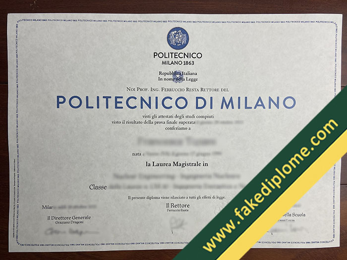 Politecnico di Milano fake diploma, fake Politecnico di Milano degree, fake Politecnico di Milano certificate