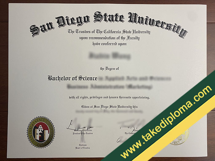 fake San Diego State University diploma, San Diego State University fake degree, fake San Diego State University certificate