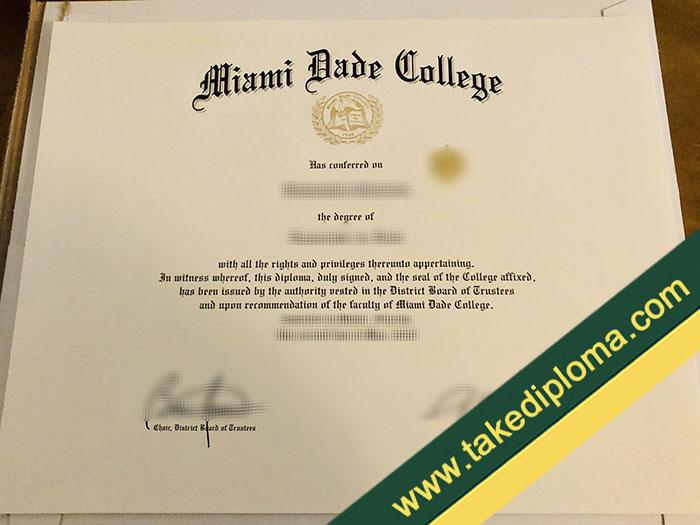 Miami Dade College fake diploma, Miami Dade College fake degree, fake Miami Dade College certificate
