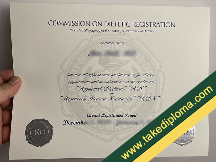Registered Dietitian Nutritionist fake certificate Registered Dietitian Nutritionist Fake Diploma, Buy RDN Fake Certificate