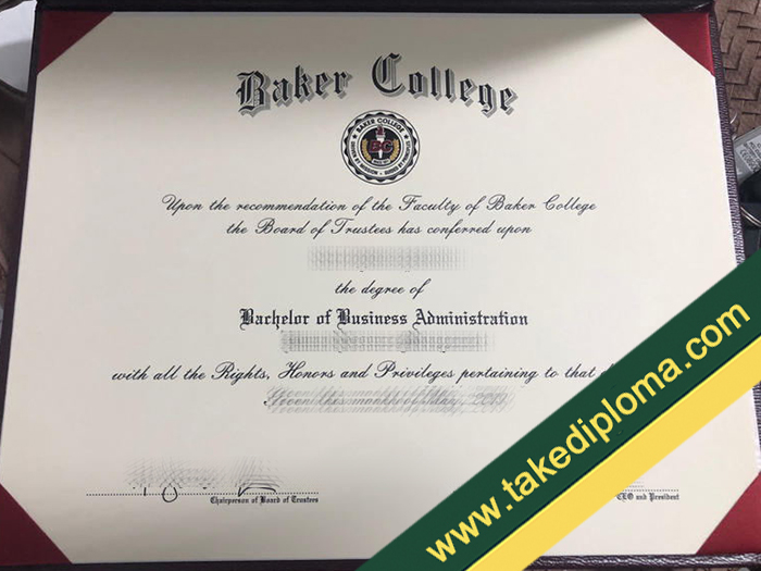 Baker College fake diploma, Baker College fake degree, fake Baker College certificate