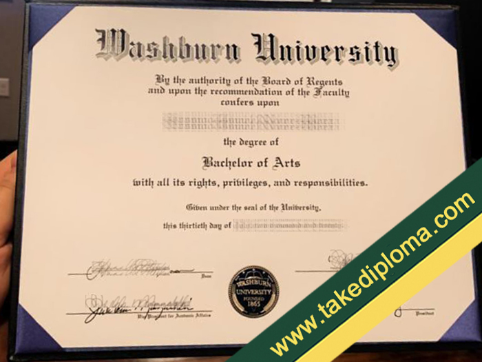 Washburn University fake diploma How Much For Washburn University Fake Degree Certificate?